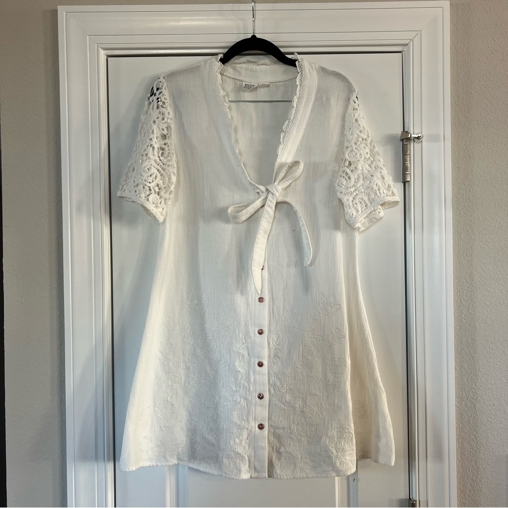Mini white dress